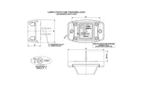 LED markeringslicht wit met beugel | 12-24v | 50cm. kabel | MV-4100W