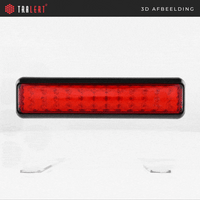 LED remlicht, achterlicht slimline | 12-24v | 40cm. kabel | 200RME