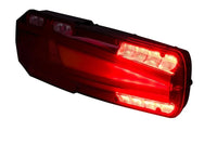 LED neon achterlicht links (non-driehoek) 12-24v 7-PIN's AMP | VC-5051B7