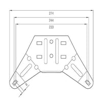 LED zwaailampbalk | R65 | 1345mm | 10-30v | compleet flitsend | EQBT1345R65A
