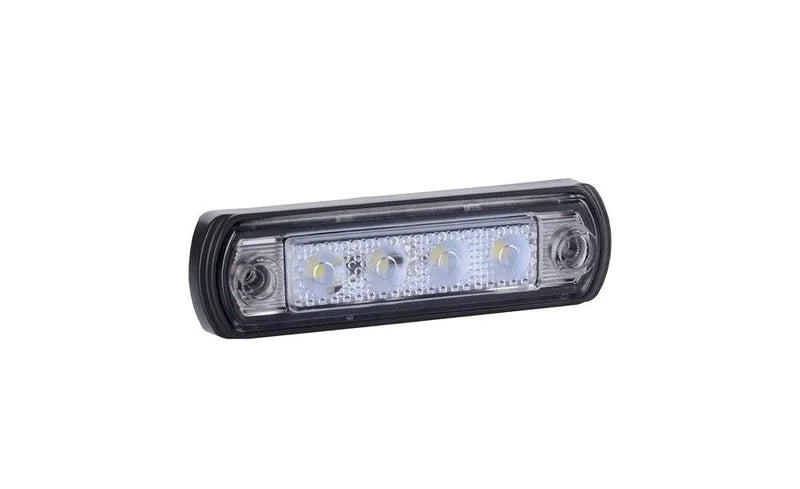 LED markeringslicht wit | met beugel | 12-24v | 50cm. kabel | MV-5250W
