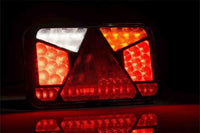 VC-4512B6| LED achterlicht met kentekenlicht rechts | 12-24v | 7-functies | 6-PIN bajonet | VC-4512B6