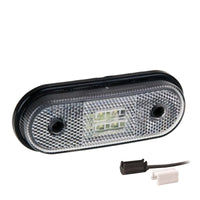 LED markeringslicht wit | 12-24v | 1,5mm². connector | MV-1420W