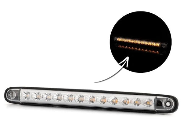 LED Knipperlicht Statisch slimline | 12-24v | 100cm. kabel | VK-150