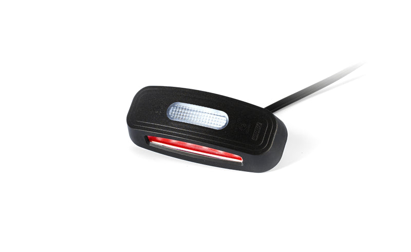 LED breedtelamp compact rood-wit-amber 12-24v 50cm kabel