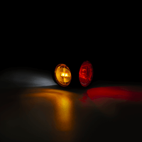LED dark breedtelamp rechts rood-wit-amber 12-24v 60cm kabel