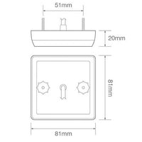 LED compact mistlicht | 12-24v | 30cm. kabel | 81FM