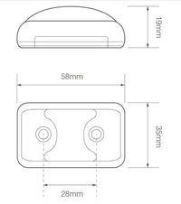 LED decoratielicht | groen | 12-24v | 40cm. kabel | 35GME
