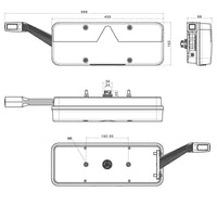 Links | LED trailerlamp | dynamisch knipperlicht | 9-36v | 7-PIN | VC-1021B7