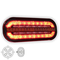 LED compact achterlicht met dynamisch knipperlicht | 12-24v | VC-320B5SS