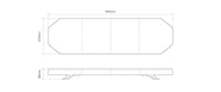LED zwaailampbalk | R65 | 964mm | 12-24v | EQPLB964R65AM