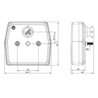 LED compact achterlicht | 12v | 5-PIN bajonet aansluiting | VC-2200B5
