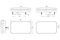 LED achterlicht links | 12-24v | 6-functies 6-PIN bajonet | VC-4501B6