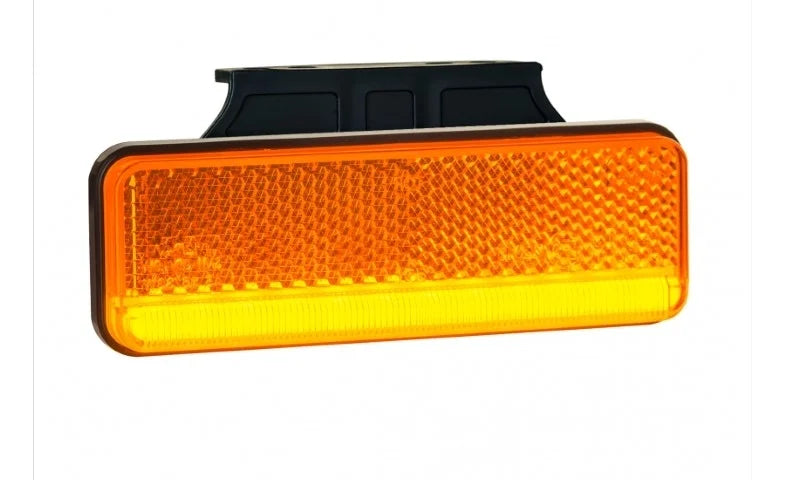 LED markeringslicht neon amber met beugel | 12-24v | 50cm. kabel | MV-3250A