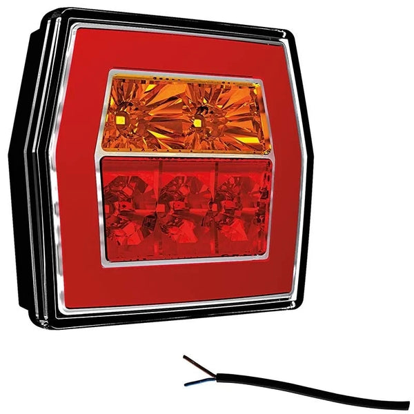 LED compact achterlicht zonder kentekenlicht | 12-36v | 100cm. kabel | V10C3-720