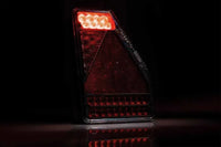 Rechts | LED achterlicht driehoek | 12v | 5-functie | 5-PIN | VC-3302B5