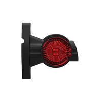 Links | LED breedtelamp | korte steel | 12-24v | 0,75mm². connector | M10BV-911RWA