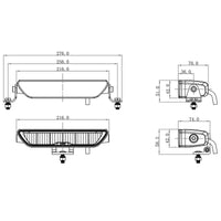 OZZ XB1 LED LED bar Compact 9" | 4960 lumen (excl. positielicht) | 88204