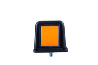 LED toplamp amber 12-24v, 30cm kabel
