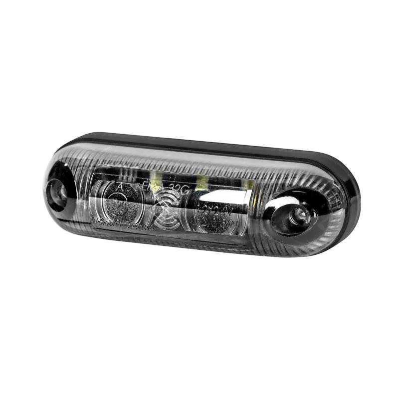 LED dark markeringslicht amber 12-24v 50cm kabel