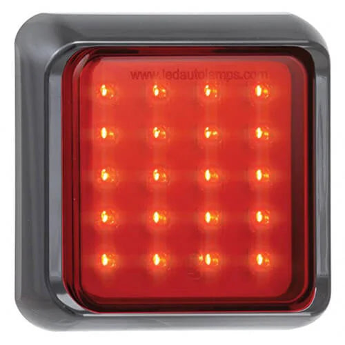 LED mistlicht met zwarte rand | 12-24v | 40cm. kabel | 80FME