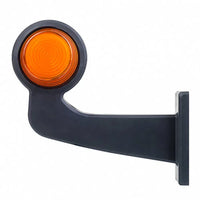 LED pendellamp amber | haakse steel | matte lens | 12-24v | MB-1023A