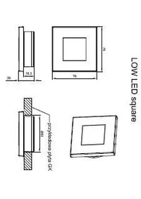 LED interieurverlichting zilver | 12-24v | warm wit licht | I10VW-100S