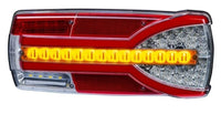 Rechts | LED achterlicht dynamisch knipperlicht en kentekenlicht | 12-24v | 7-PIN | V14C7-912B7