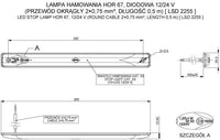 LED 3de remlicht 12-24v | V3R-255