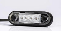 LED markeringslicht Rood | 12-24v | 15cm. kabel | MV-2400R.1
