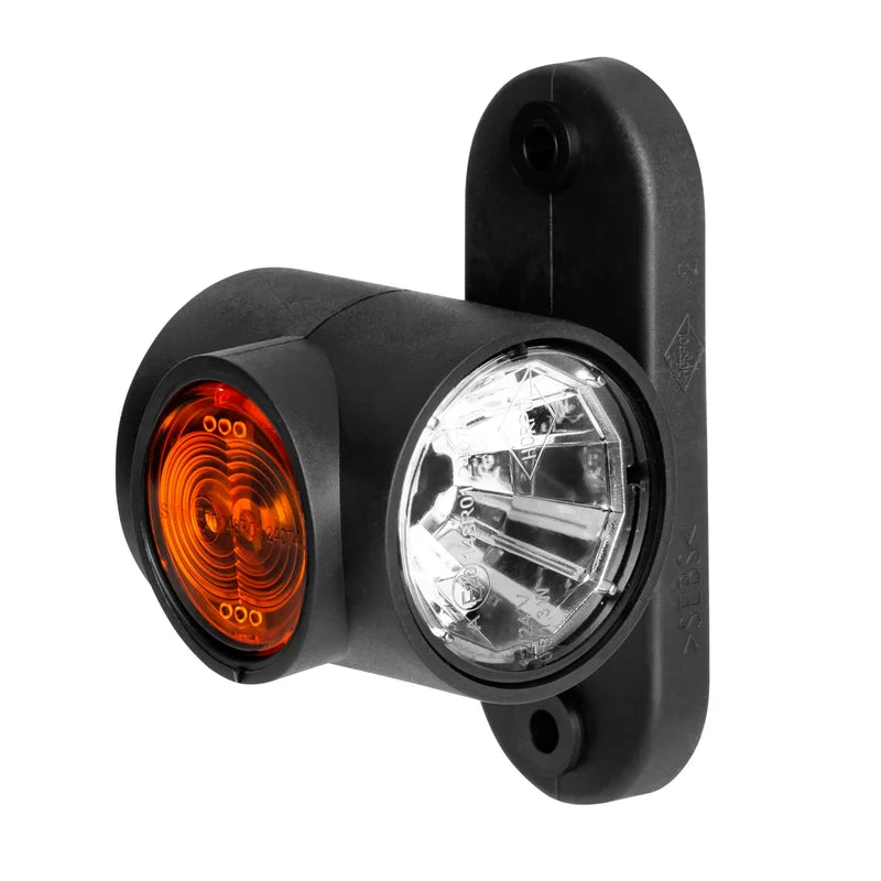LED dark breedtelamp rood-wit-amber 12-24v 50cm kabel