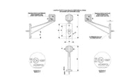 LED breedtelamp links rood-wit 12-24v 50cm kabel | MB-4691RW