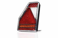 Links | LED achterlicht | driehoek model | 12v | 6-functie | 100cm. Kabel | VC-3301