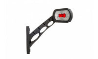 LED breedtelamp rechts rood-wit 12-24v 50cm kabel | MB-2762RWA