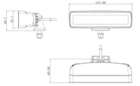LED werklamp 2880 lumen | 30Watt | IP69K | Deutsch connector | WF-3027