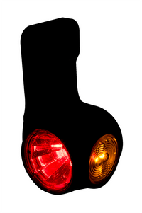 LED dark breedtelamp rechts rood-wit-amber 12-24v 60cm kabel