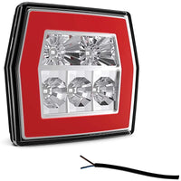 LED compact achterlicht zonder kentekenlicht | 12-36v | 100cm. kabel | V10C3-700