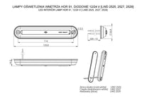 LED interieurlamp compact - 2700K - 205lm - 12-24v | BG-1400NW
