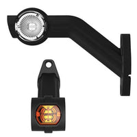 Rechts | LED breedtelamp met schuine steel | 12-36v | 0,75mm². connector | M10BV-712RWA