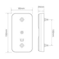 LED compact achterlicht zonder kentekenverlichting | 12v | 40cm. kabel | 150BARE