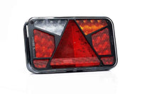 VC-4512B6| LED achterlicht met kentekenlicht rechts | 12-24v | 7-functies | 6-PIN bajonet | VC-4512B6