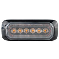 LED R65 flitser + Halo-ring, amber-rood 12-24v