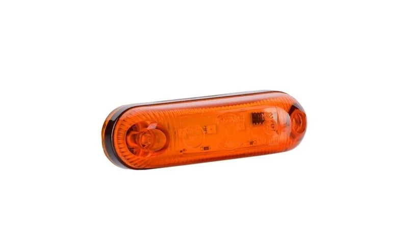 LED markeringslicht amber met beugel | 12-24v | 50cm. kabel | MV-4000A