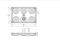 LED interieurlamp - Touch - 900lm - 5000K - 12-24v - IP65 | BTS-1500W