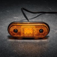 LED markeringslicht amber | 12-24v | 50cm. kabel | MV-1400A