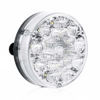 LED achteruitrijlicht rond, transparante lens 12-24v 50cm kabel | VC-5410