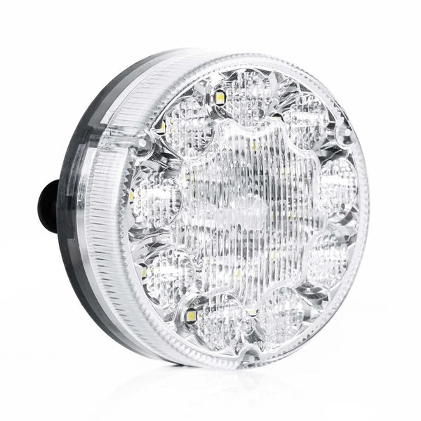 LED achteruitrijlicht rond, transparante lens 12-24v 50cm kabel | VC-5410