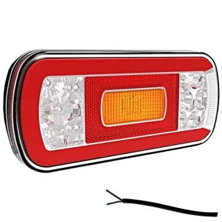 LED achterlicht zonder kentekenlicht | 12-36v | 100cm. kabel | V10C5-600