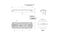 LED markeringslicht amber | 12-24v | 50cm. kabel | MV-5200A