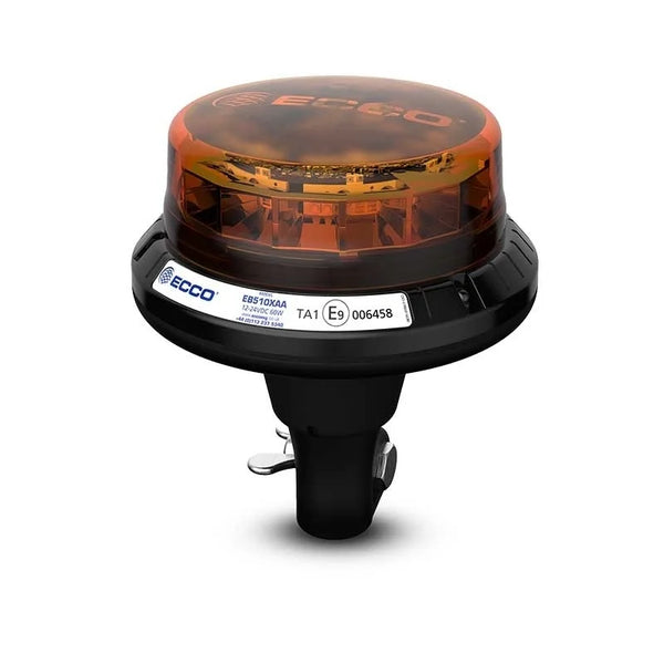 LED R65 Zwaailamp 12-24v Amber - CISPR25 - IP69K - Opsteek| EB5103AA